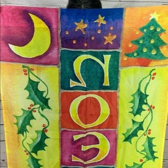 Wendy Darker Noel Christmas Outdoor Multicolored 39.5x28 Yard Flag - Picture 6 of 7